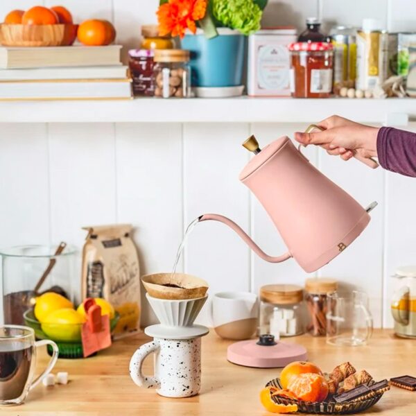 Beautiful 1-Liter Electric Gooseneck Kettle 1200 W, Rose by Drew Barrymore — изображение 2