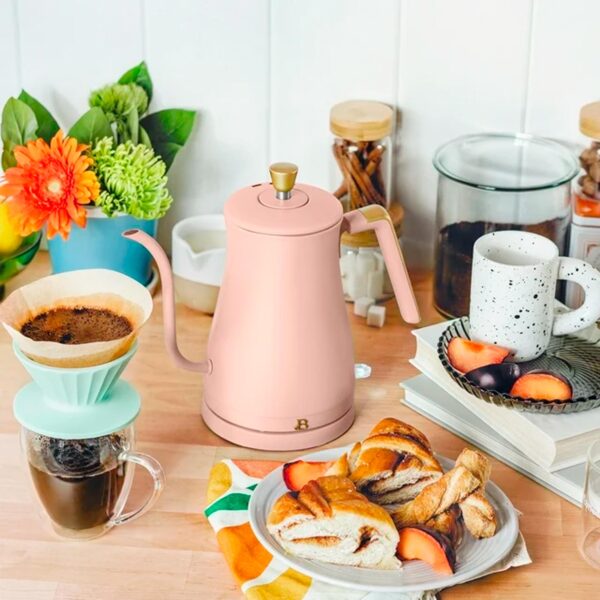 Beautiful 1-Liter Electric Gooseneck Kettle 1200 W, Rose by Drew Barrymore — изображение 3